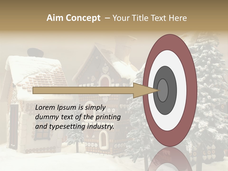 Hut White Cottage PowerPoint Template