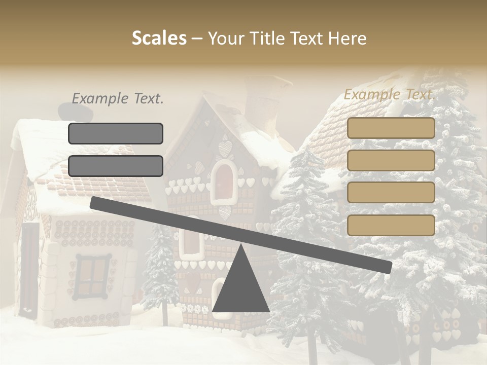 Hut White Cottage PowerPoint Template