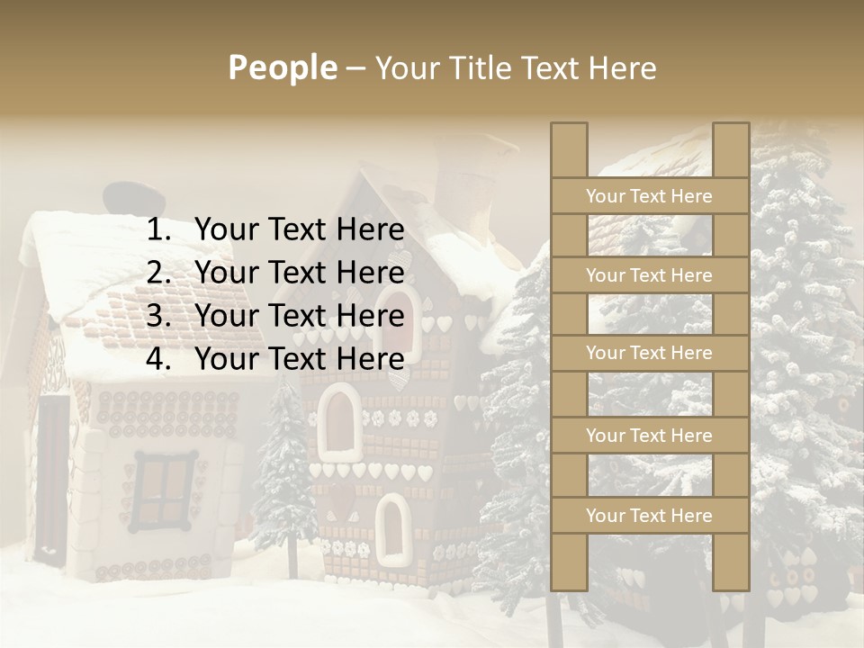 Hut White Cottage PowerPoint Template