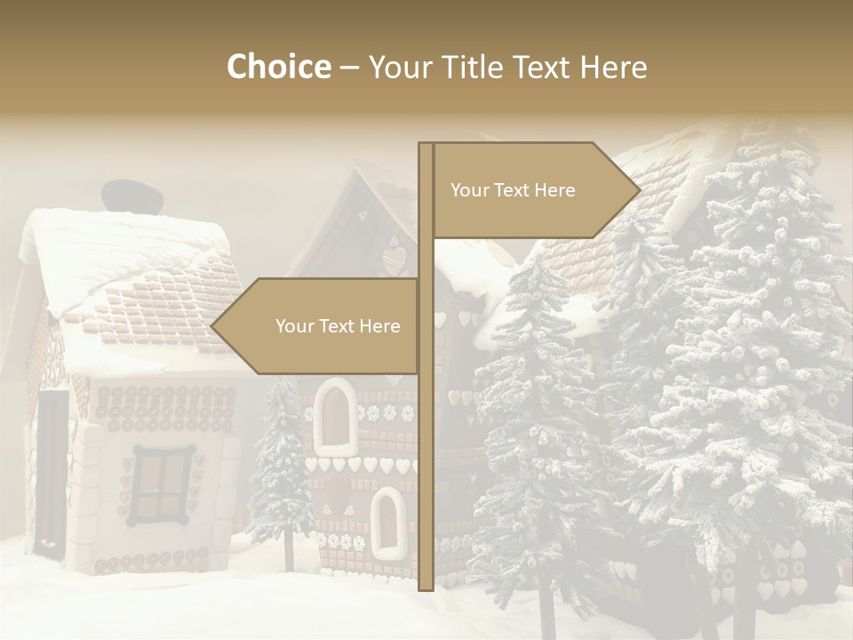 Hut White Cottage PowerPoint Template
