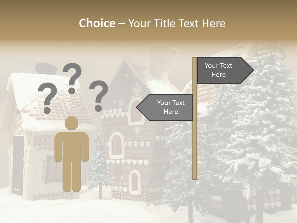Hut White Cottage PowerPoint Template