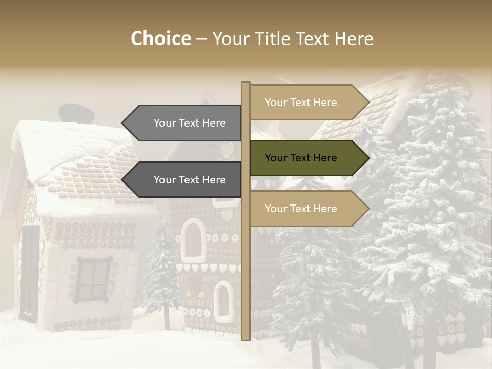 Hut White Cottage PowerPoint Template