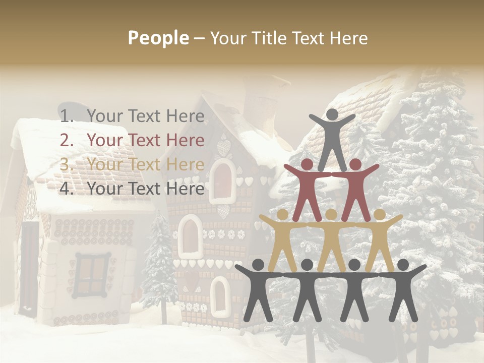 Hut White Cottage PowerPoint Template