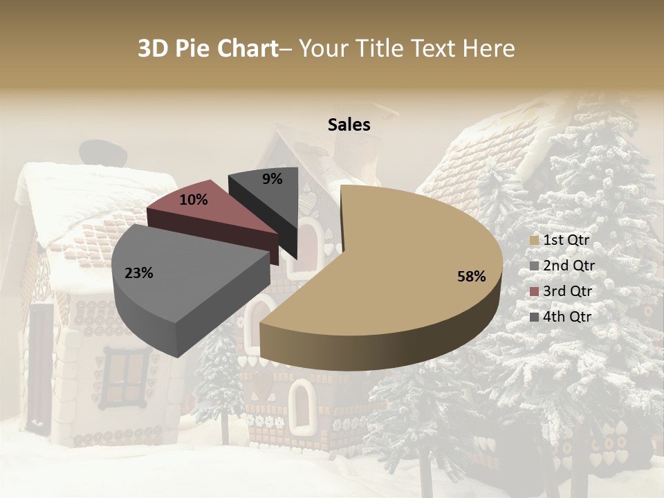 Hut White Cottage PowerPoint Template