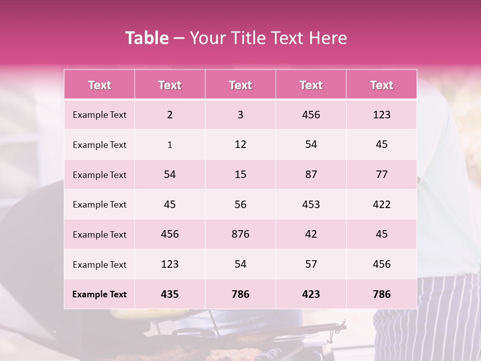 Husband Smiling Holding PowerPoint Template