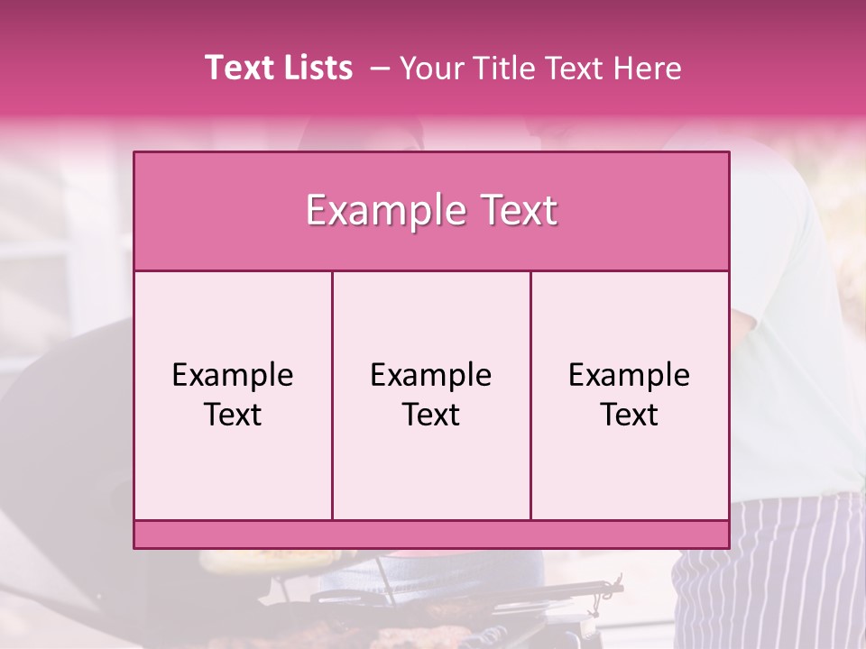 Husband Smiling Holding PowerPoint Template