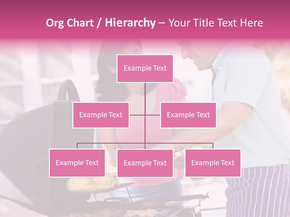 Husband Smiling Holding PowerPoint Template