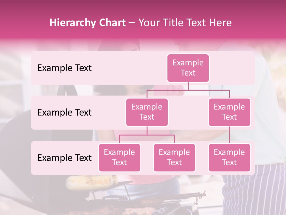 Husband Smiling Holding PowerPoint Template