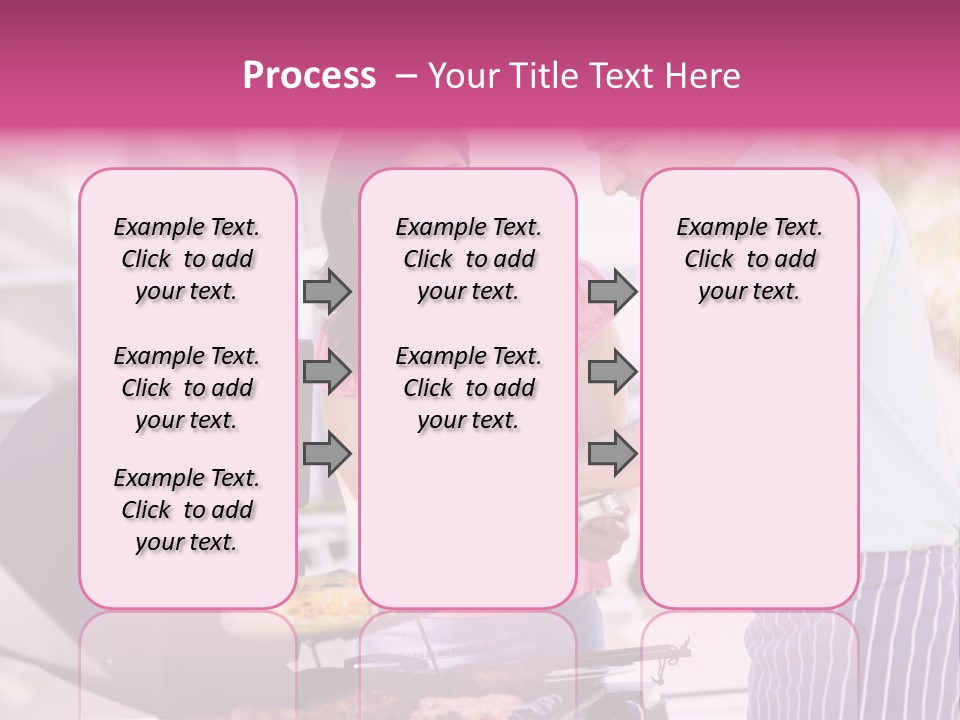 Husband Smiling Holding PowerPoint Template