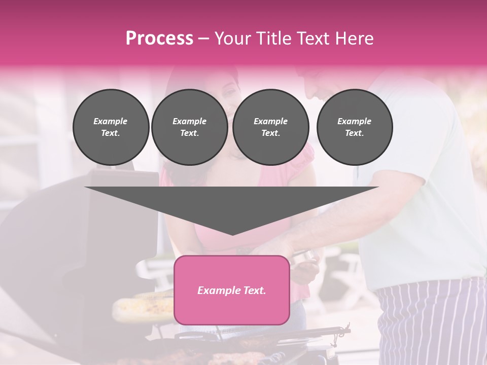 Husband Smiling Holding PowerPoint Template