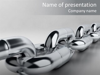 Industrial Detail Silver PowerPoint Template