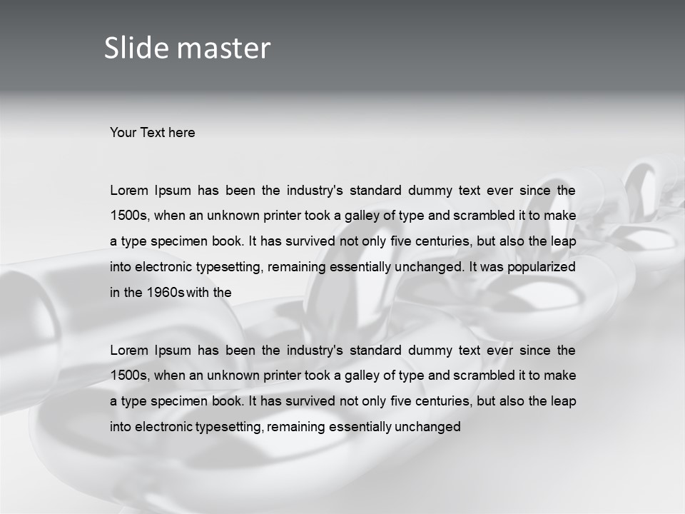 Industrial Detail Silver PowerPoint Template