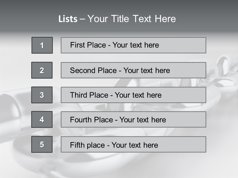 Industrial Detail Silver PowerPoint Template