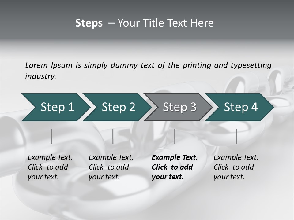 Industrial Detail Silver PowerPoint Template