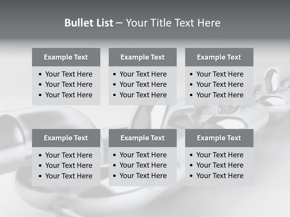 Industrial Detail Silver PowerPoint Template