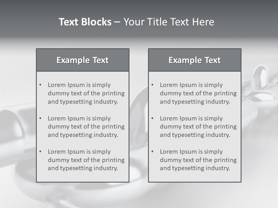 Industrial Detail Silver PowerPoint Template