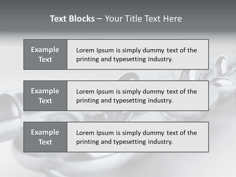 Industrial Detail Silver PowerPoint Template