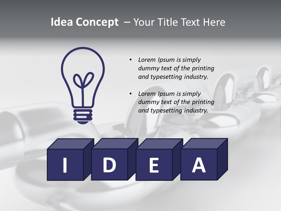 Industrial Detail Silver PowerPoint Template