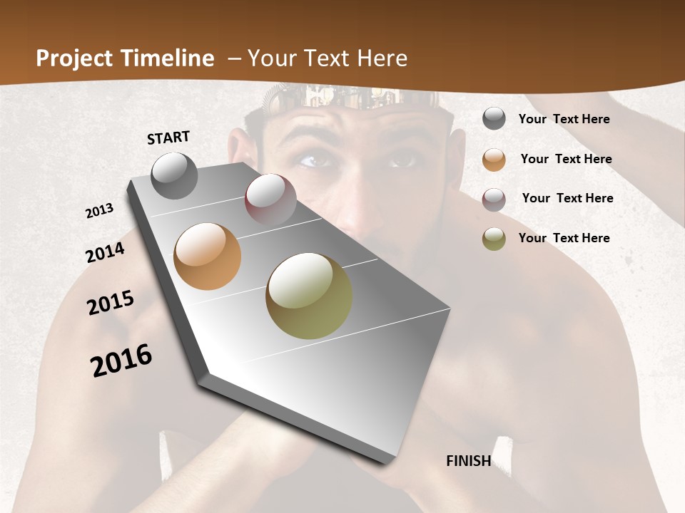 Handsome Manipulation Hand PowerPoint Template