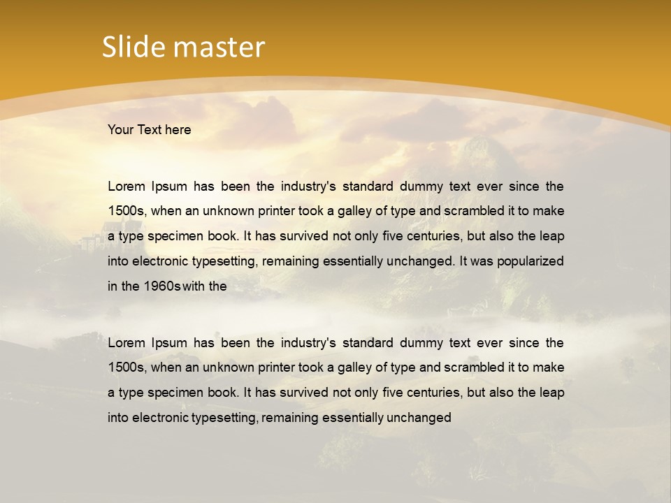 Nature Fog Concept PowerPoint Template