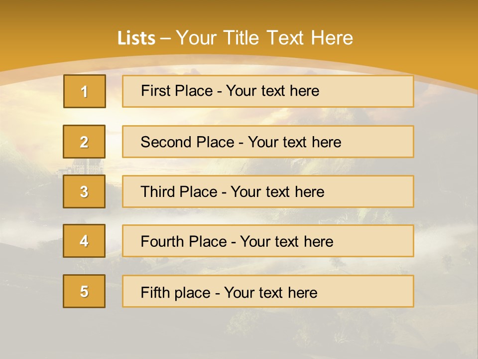Nature Fog Concept PowerPoint Template