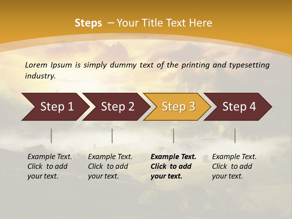 Nature Fog Concept PowerPoint Template