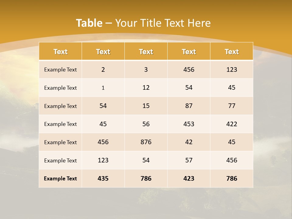 Nature Fog Concept PowerPoint Template