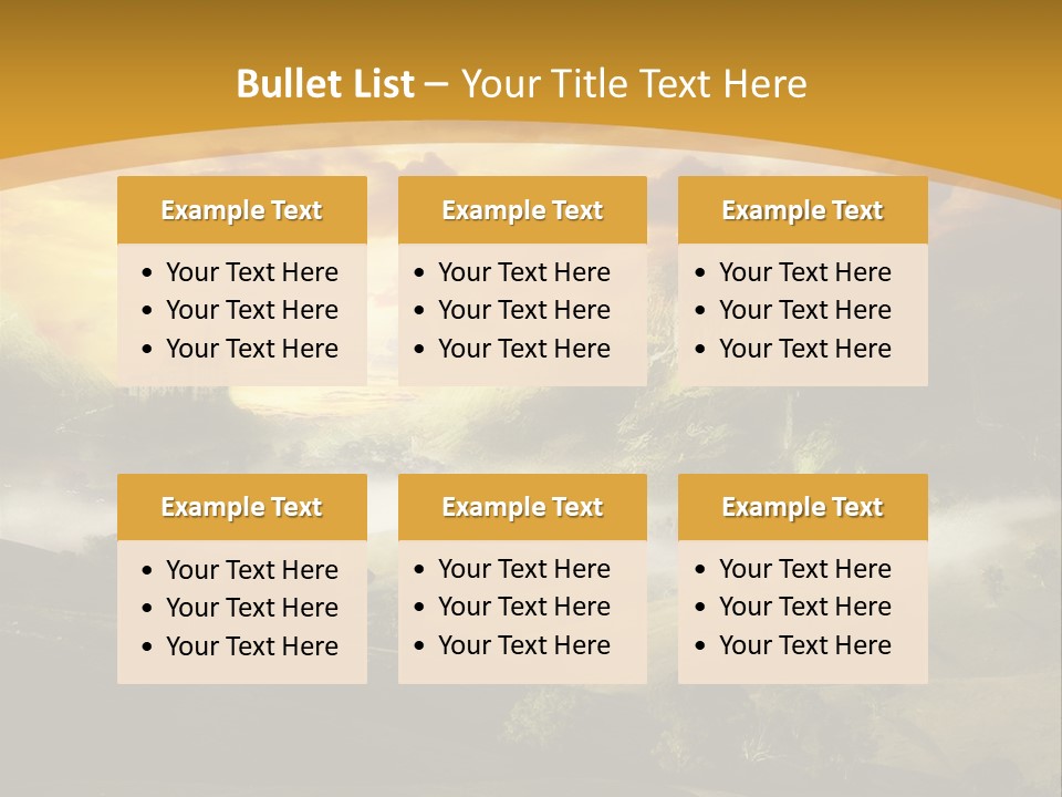 Nature Fog Concept PowerPoint Template