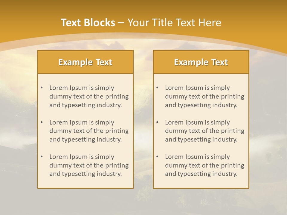 Nature Fog Concept PowerPoint Template