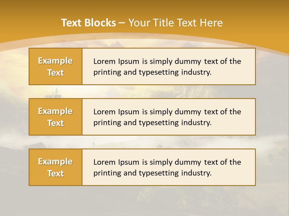 Nature Fog Concept PowerPoint Template