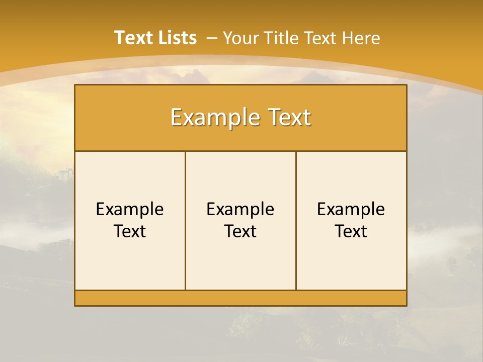 Nature Fog Concept PowerPoint Template