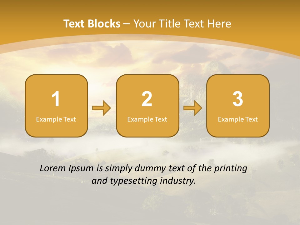 Nature Fog Concept PowerPoint Template