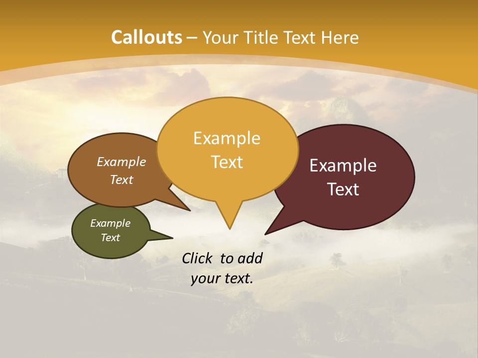 Nature Fog Concept PowerPoint Template