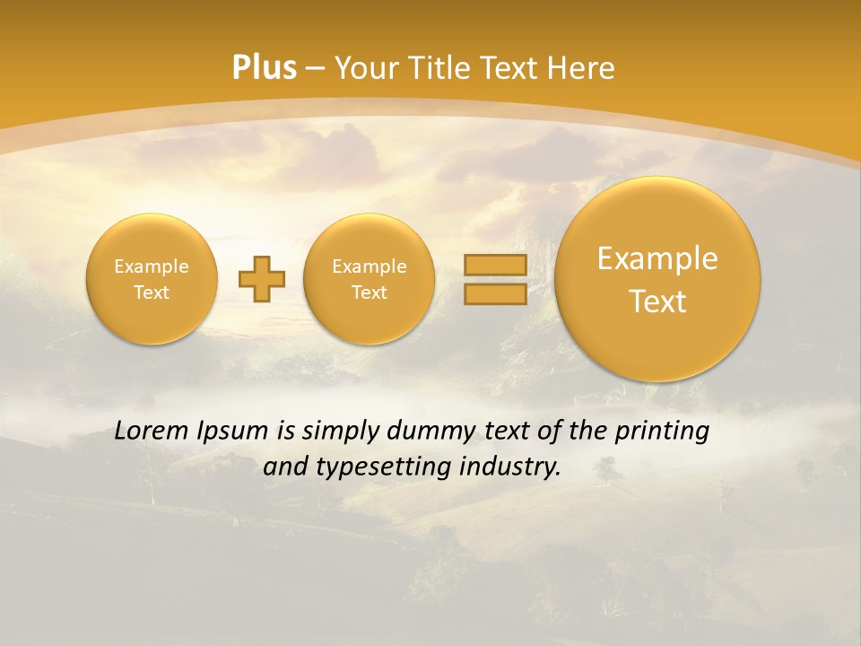 Nature Fog Concept PowerPoint Template