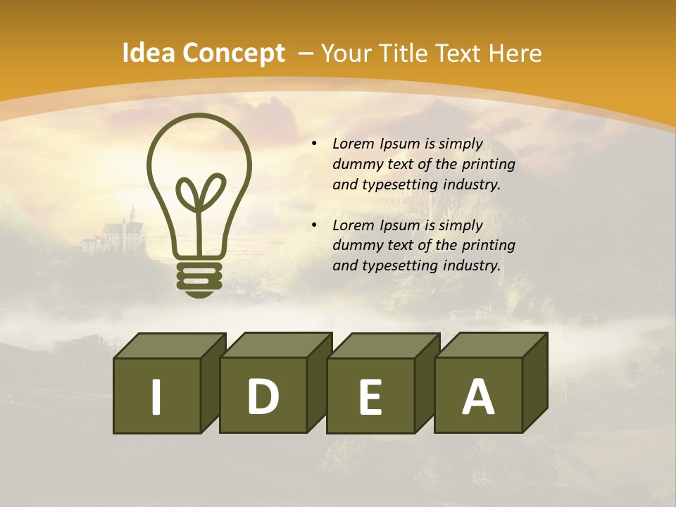 Nature Fog Concept PowerPoint Template