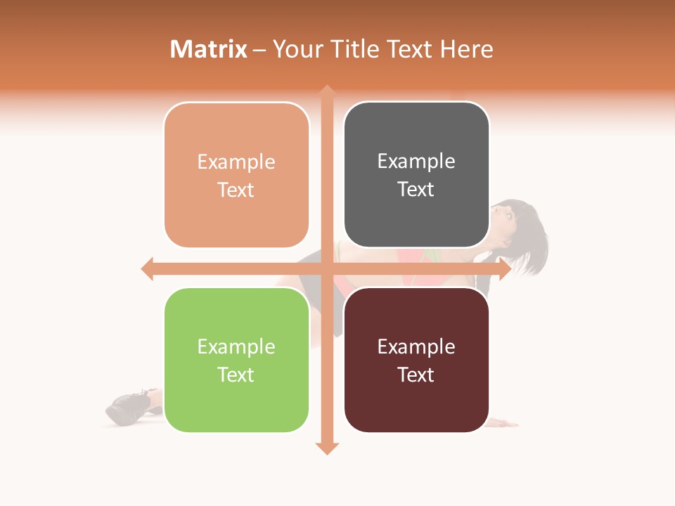 Girl Young Workout PowerPoint Template