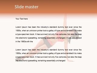 Girl Young Workout PowerPoint Template