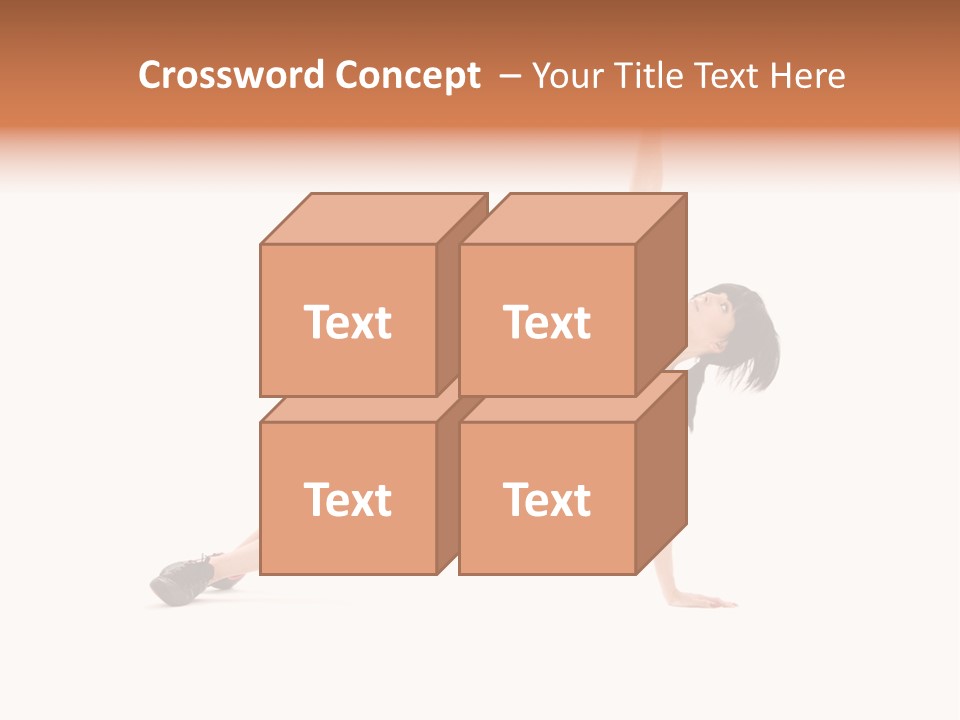 Girl Young Workout PowerPoint Template