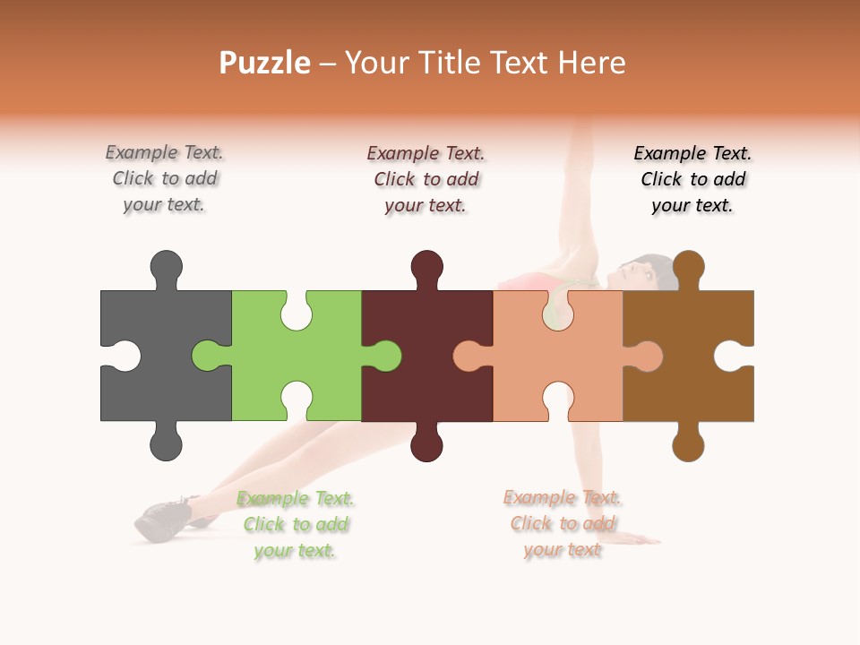 Girl Young Workout PowerPoint Template