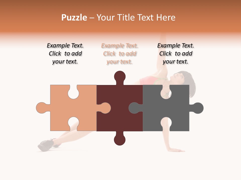 Girl Young Workout PowerPoint Template