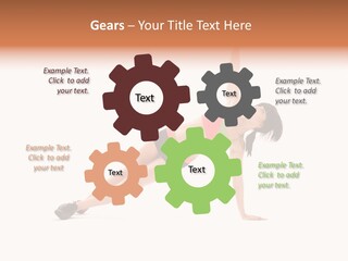 Girl Young Workout PowerPoint Template