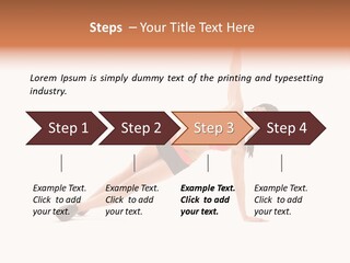 Girl Young Workout PowerPoint Template