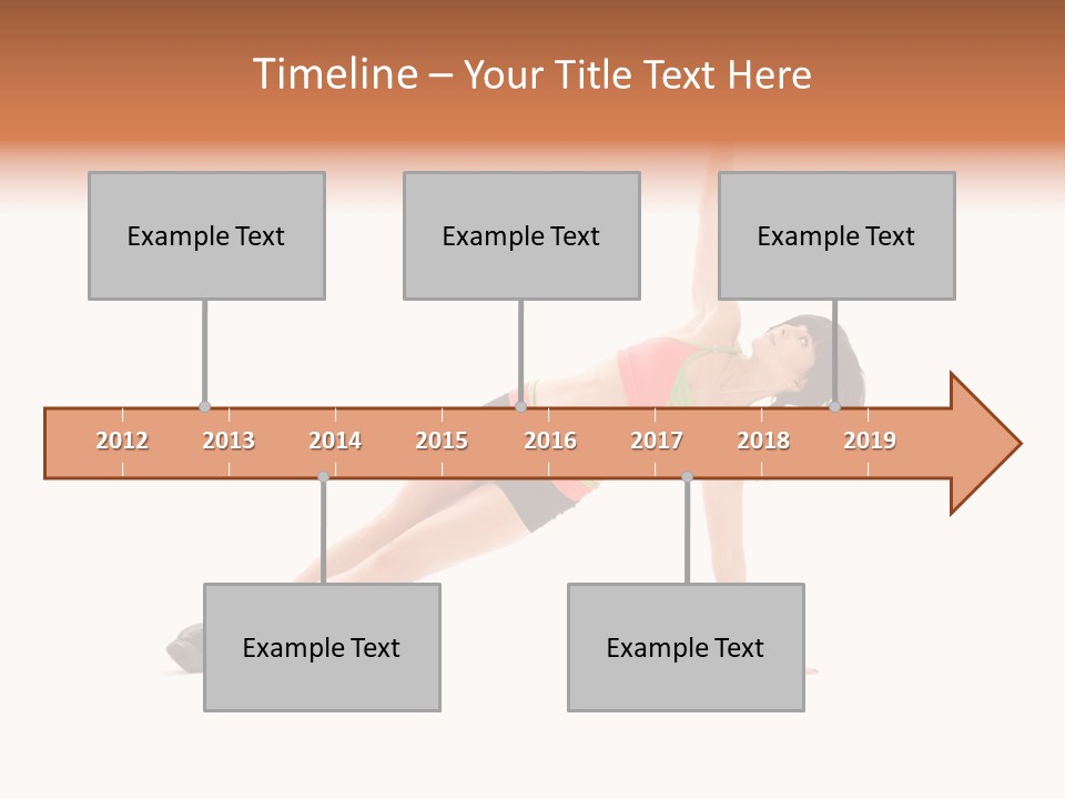 Girl Young Workout PowerPoint Template