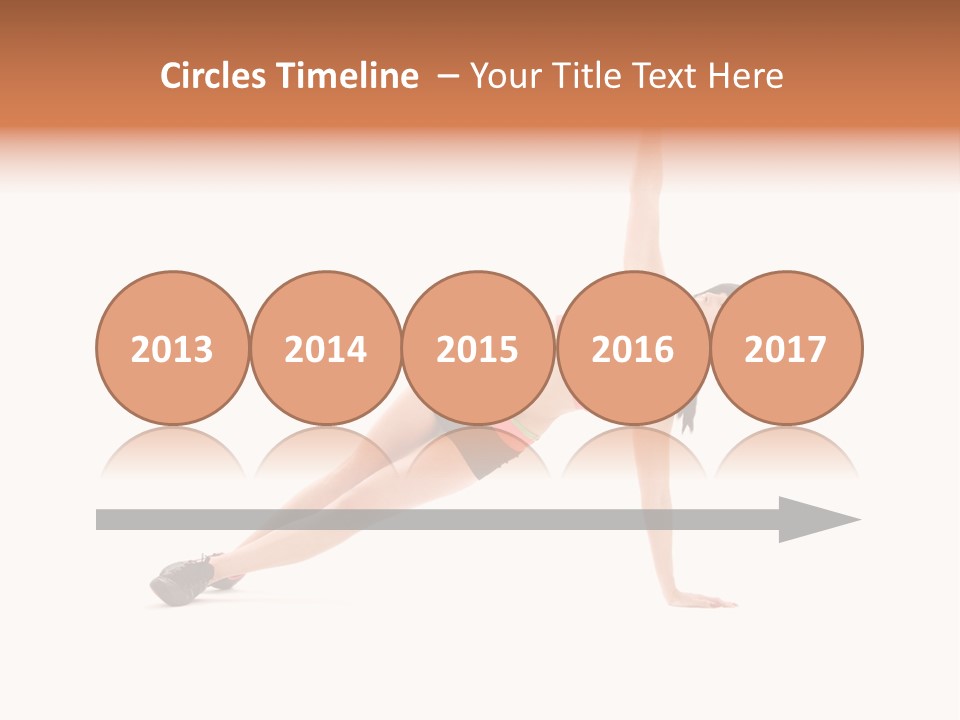 Girl Young Workout PowerPoint Template