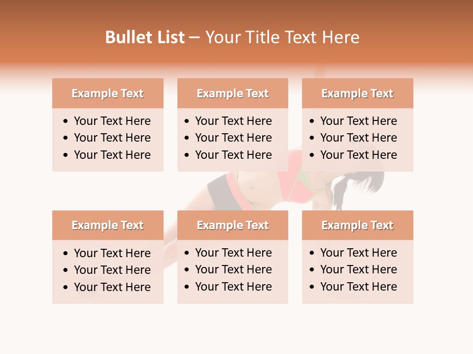 Girl Young Workout PowerPoint Template