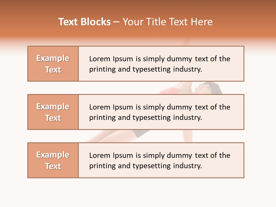 Girl Young Workout PowerPoint Template