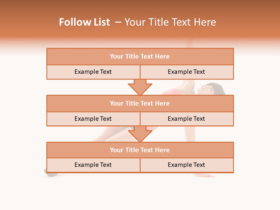 Girl Young Workout PowerPoint Template