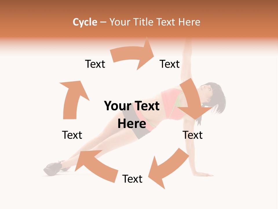 Girl Young Workout PowerPoint Template