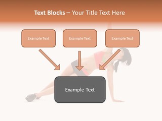 Girl Young Workout PowerPoint Template