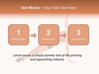 Girl Young Workout PowerPoint Template